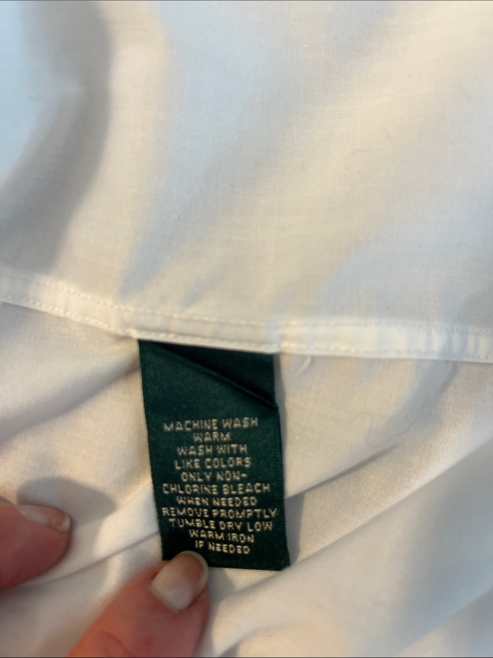 Lauren Ralph Lauren White Cotton Button-Front Blouse - Picture 8 of 8